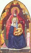 Madonna and Child, Saint Anne and the Angels MASOLINO da Panicale